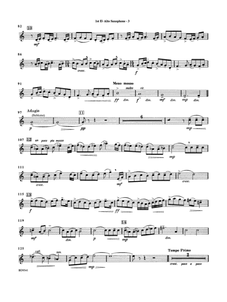 Alvamar Overture: E-flat Alto Saxophone