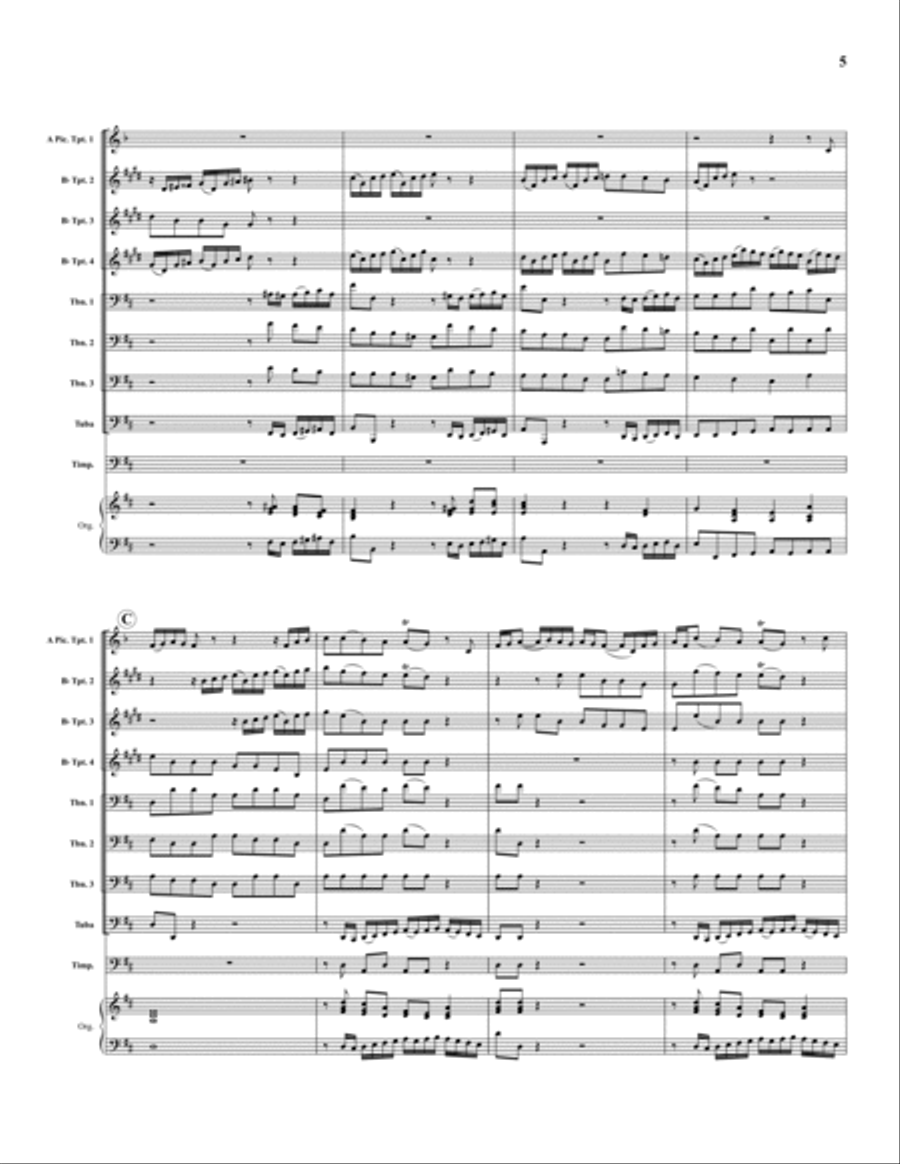 Chorale No. 64 Chorale No. 64 Brass Ensemble scores gallery preview page 5