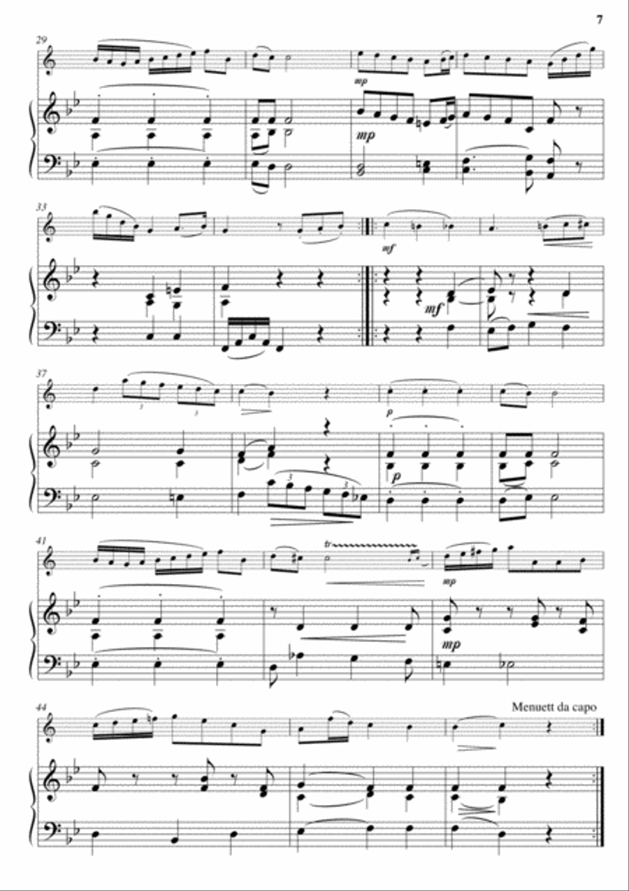 A Mozart Suite (for Clarinet in B flat and Piano) Woodwind Duet scores gallery preview page 6