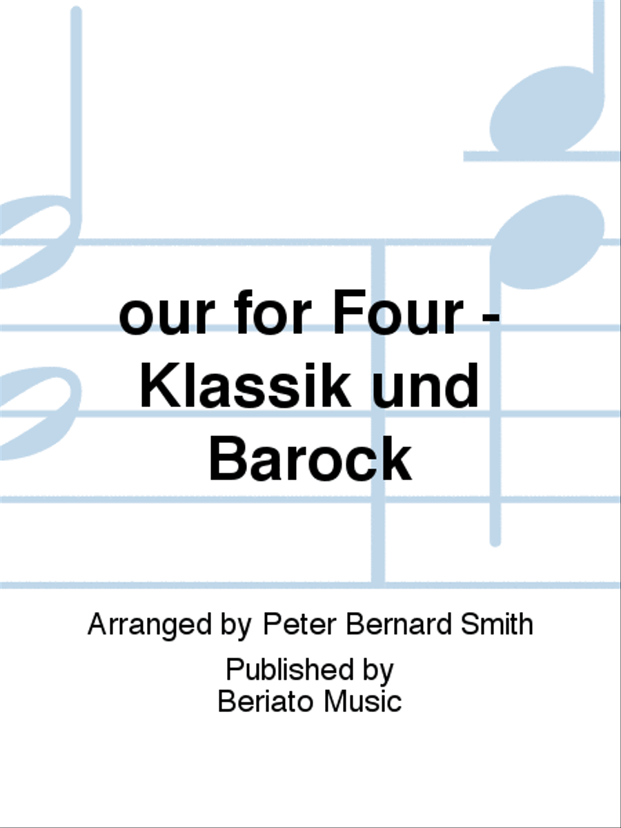 our for Four - Klassik und Barock Clarinet scores gallery preview page 1