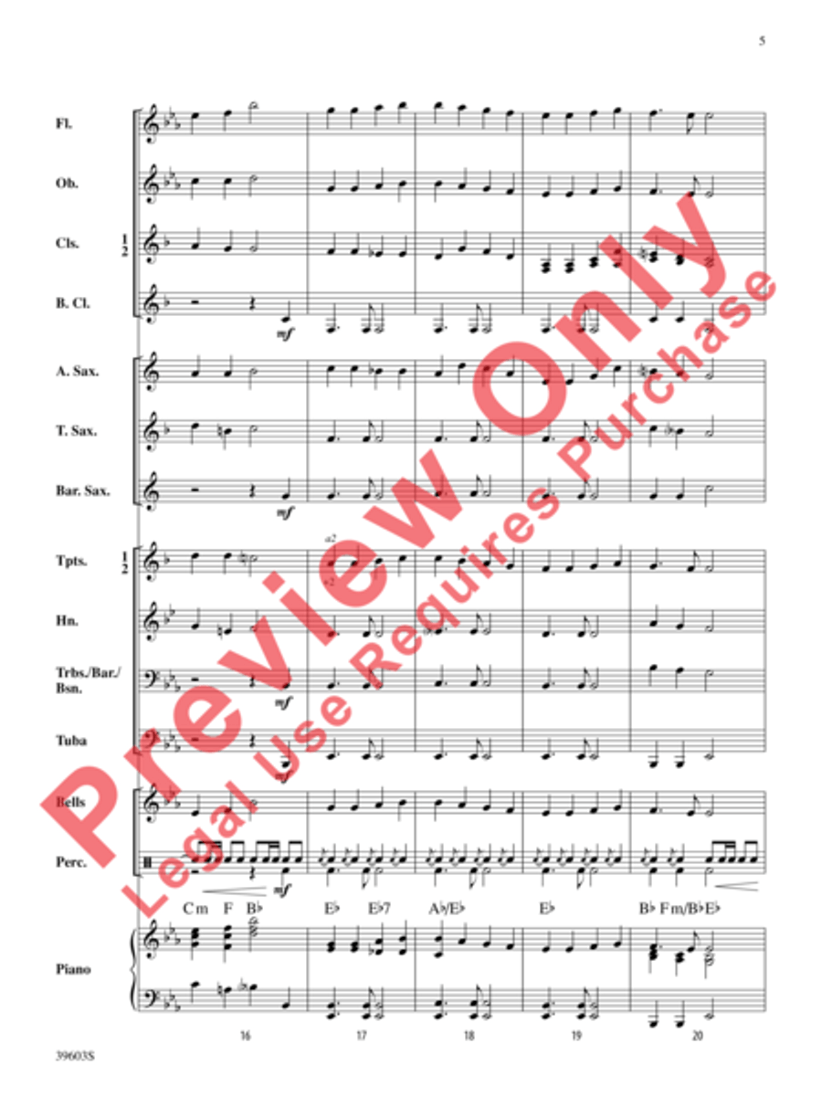 Ode to Joy Concert Band scores gallery preview page 6