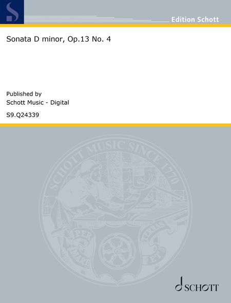 Sonata D minor, Op.13 No. 4