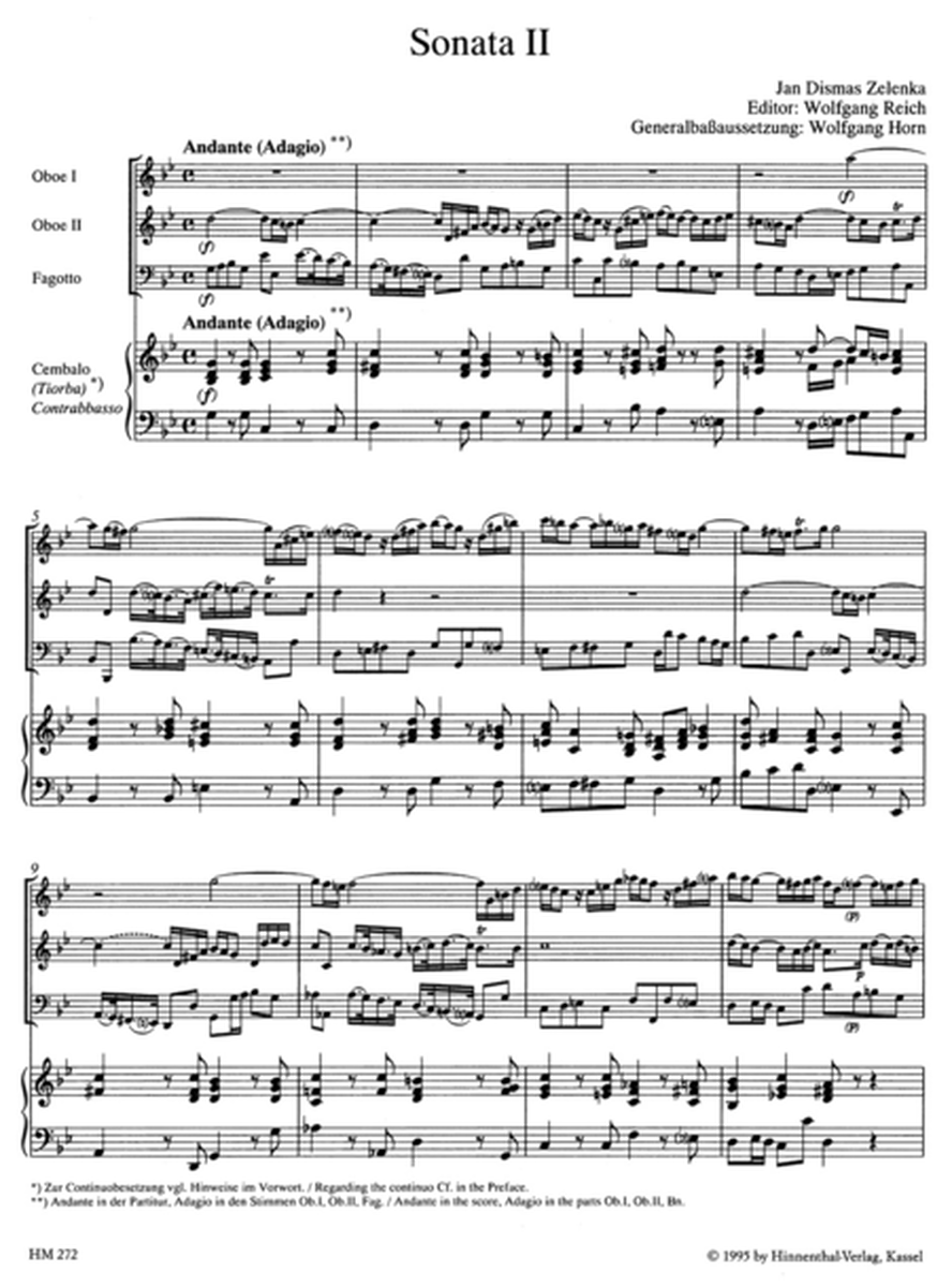 Sonata II g minor ZWV 181,2