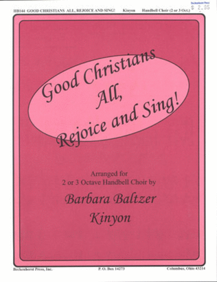 Book cover for Good Christians All, Rejoice and Sing!