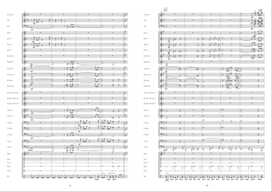 Olhos Verdes Concert Band scores gallery preview page 6