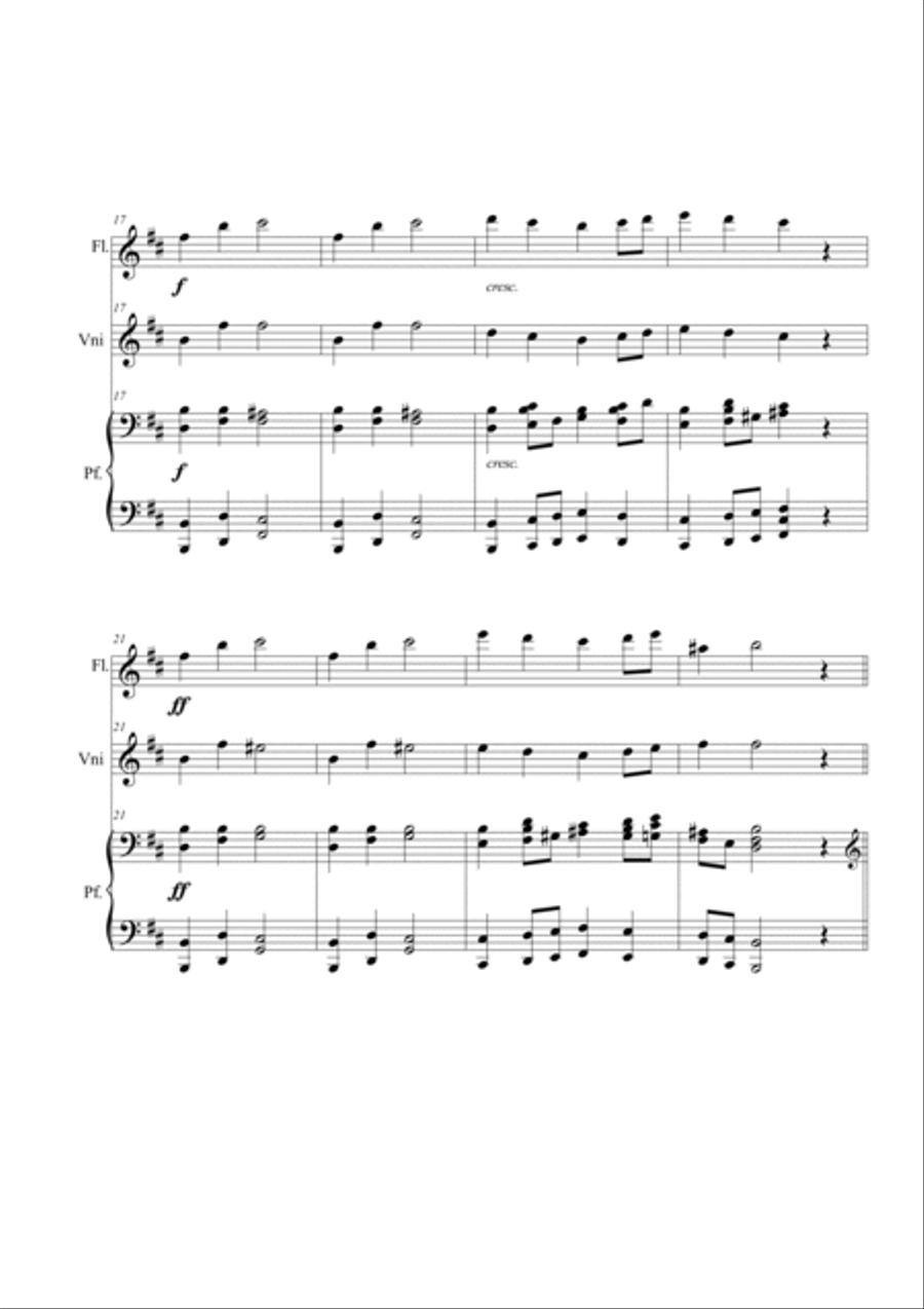 Ase's Death. Trio Flute scores gallery preview page 3