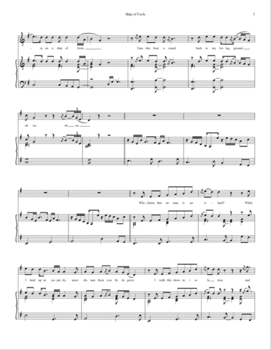 Ship Of Fools Ship Of Fools Voice scores gallery preview page 3