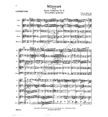 Minuet from Symphony No. 11