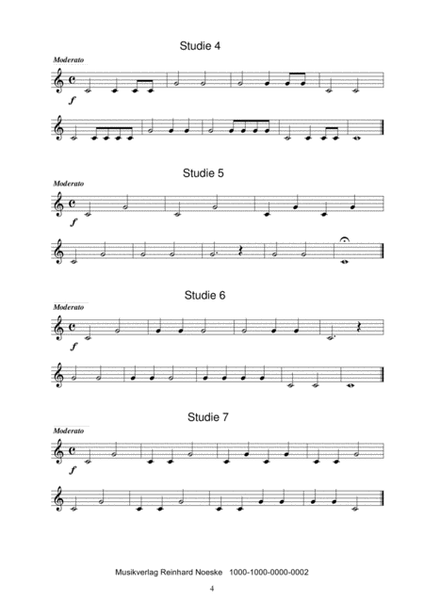 50 Studien für Solo-Blasinstrumente - Ausgabe für Bb-Instrumente (Violinschlüssel)