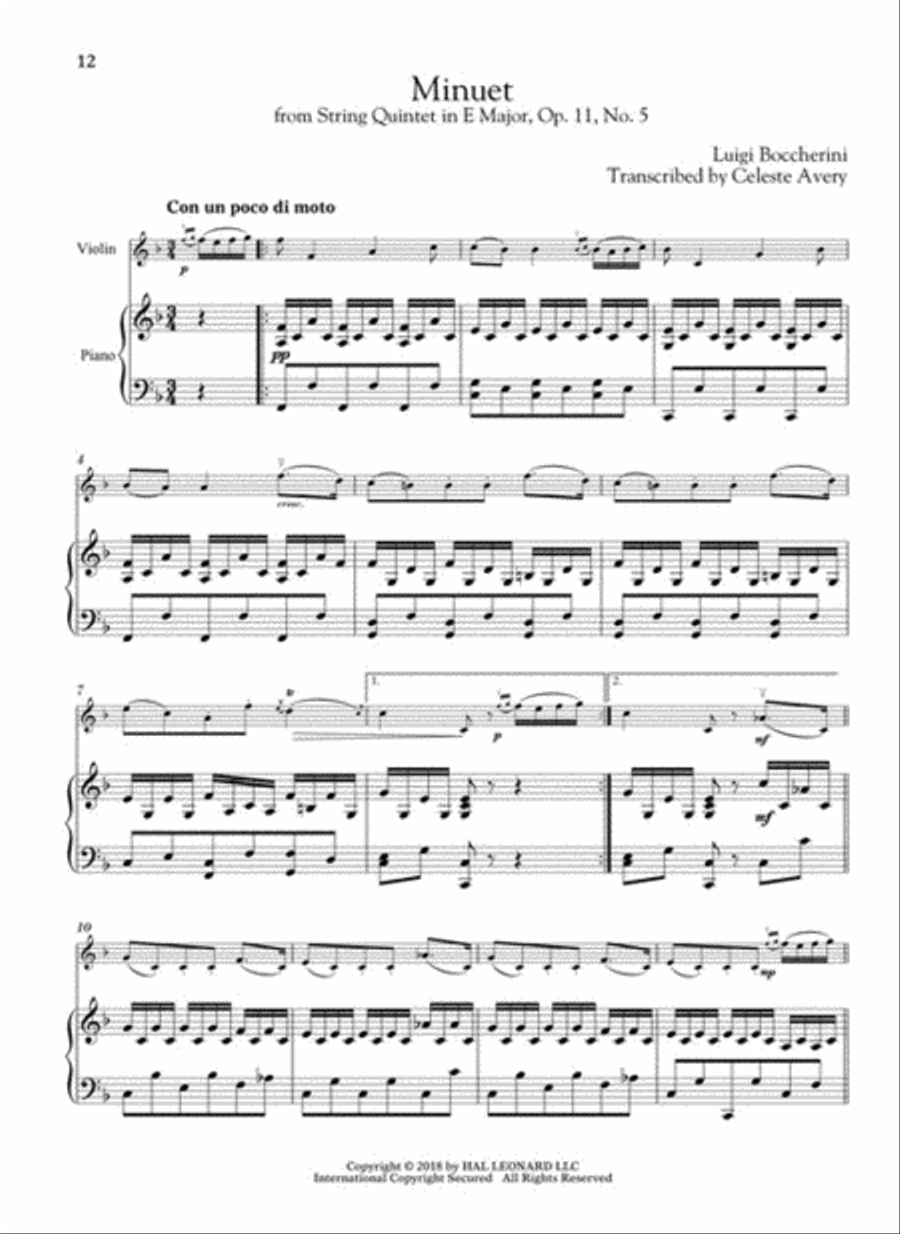 Wedding Music for Classical Players – Violin and Piano Violin Solo scores gallery preview page 4