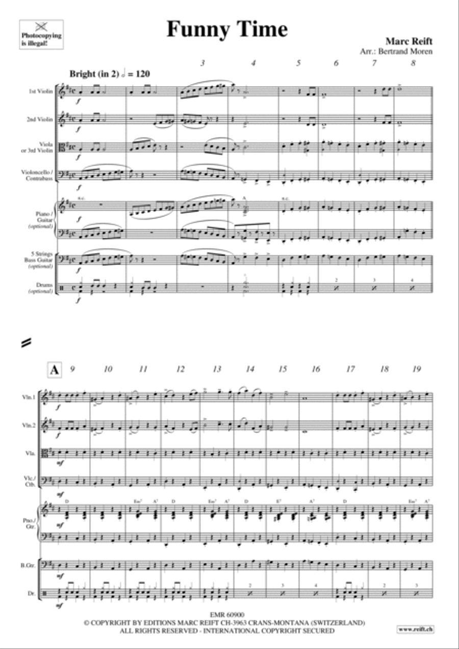 Funny Time String Quartet scores gallery preview page 3
