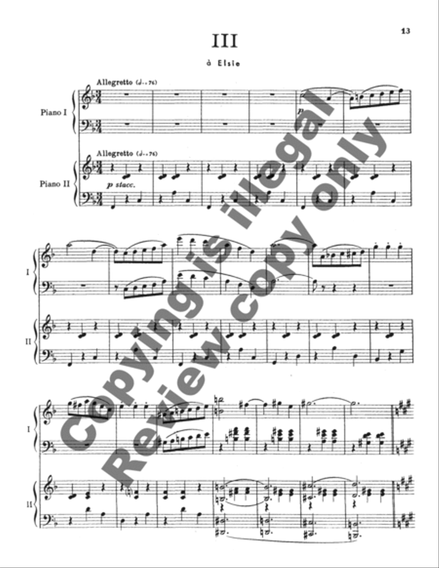 Second Avenue Waltzes Second Avenue Waltzes Piano Duet scores gallery preview page 10