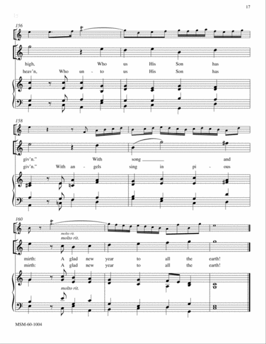 From Heaven Above (Full Score) Choir scores gallery preview page 8