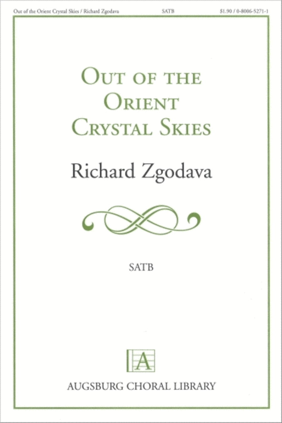 Out of the Orient Crystal Skies 4-Part scores gallery preview page 1