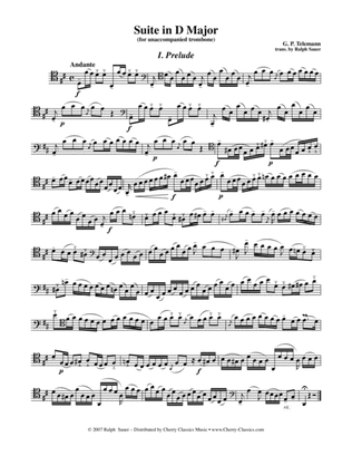 Suite in D major for Trombone Unaccompanied
