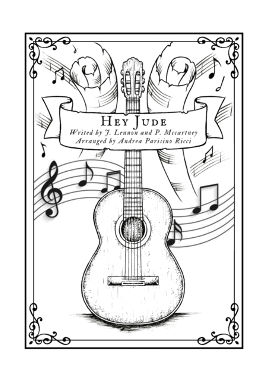 Hey Jude Guitar Tablature scores gallery preview page 1