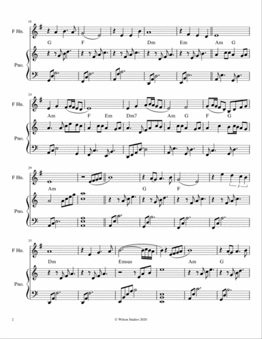 Wayfaring Stranger Horn scores gallery preview page 2