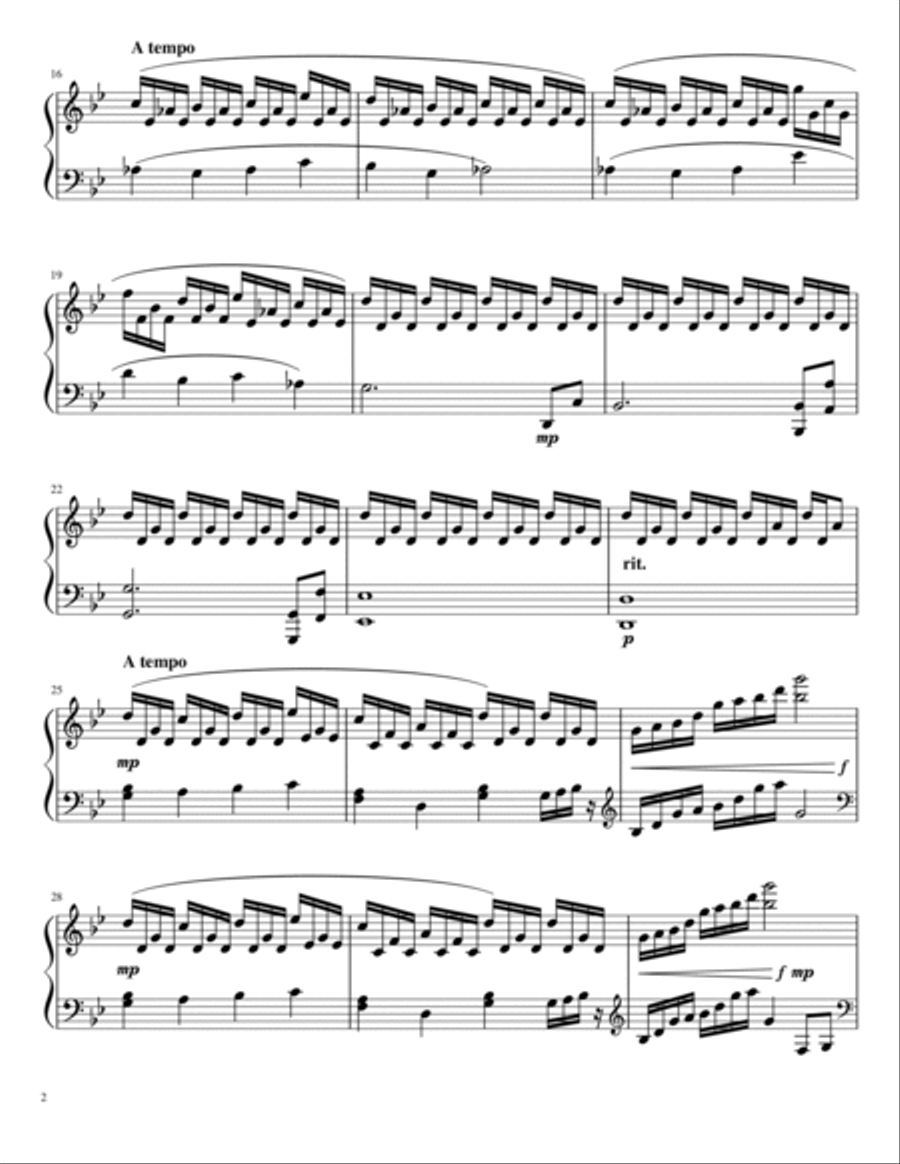 Beauty And The Beast Prologue Piano Solo scores gallery preview page 2