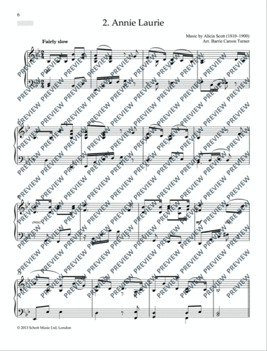 Scottish Folk Tunes for Piano Piano Solo scores gallery preview page 7