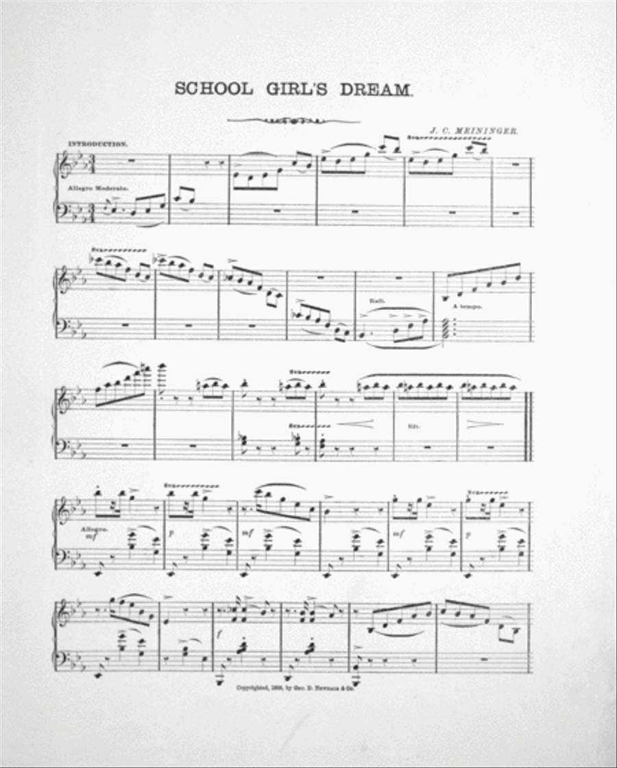 School Girls Dream for the Piano Piano Solo scores gallery preview page 2