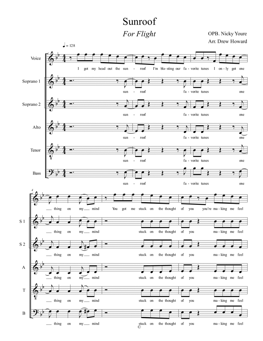 Sunroof 4-Part scores gallery preview page 1