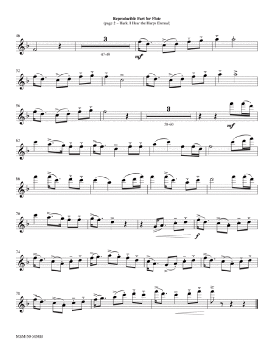 Hark, I Hear the Harps Eternal Choir scores gallery preview page 2