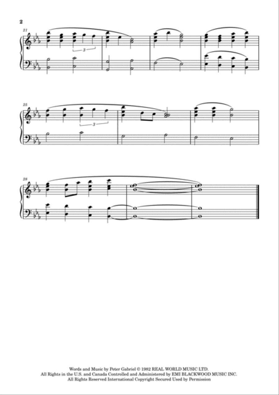Wallflower Piano Solo scores gallery preview page 3