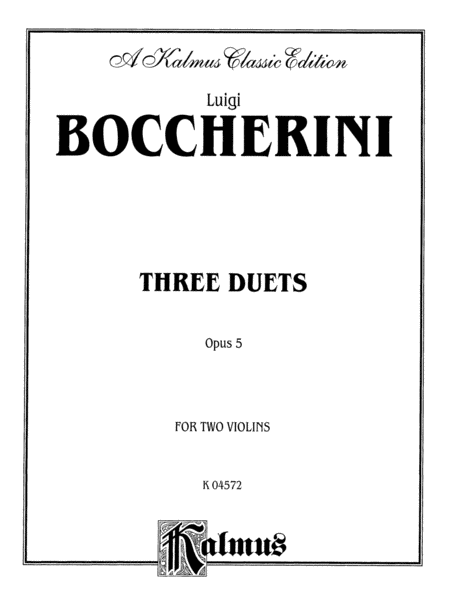 Three Duets, Op. 5