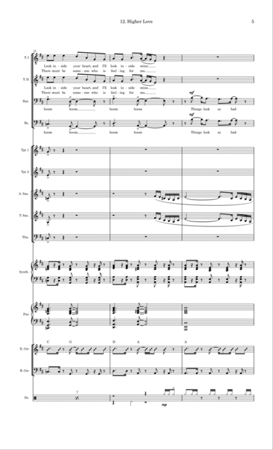 Higher Love Large Ensemble scores gallery preview page 5