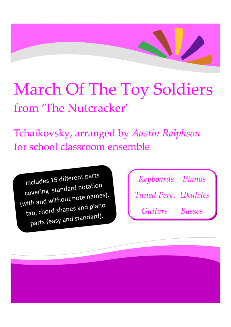 March Of The Toy Soldiers from 'The Nutcracker' with backing track - Classroom ensemble Bassoon scores gallery preview page 1