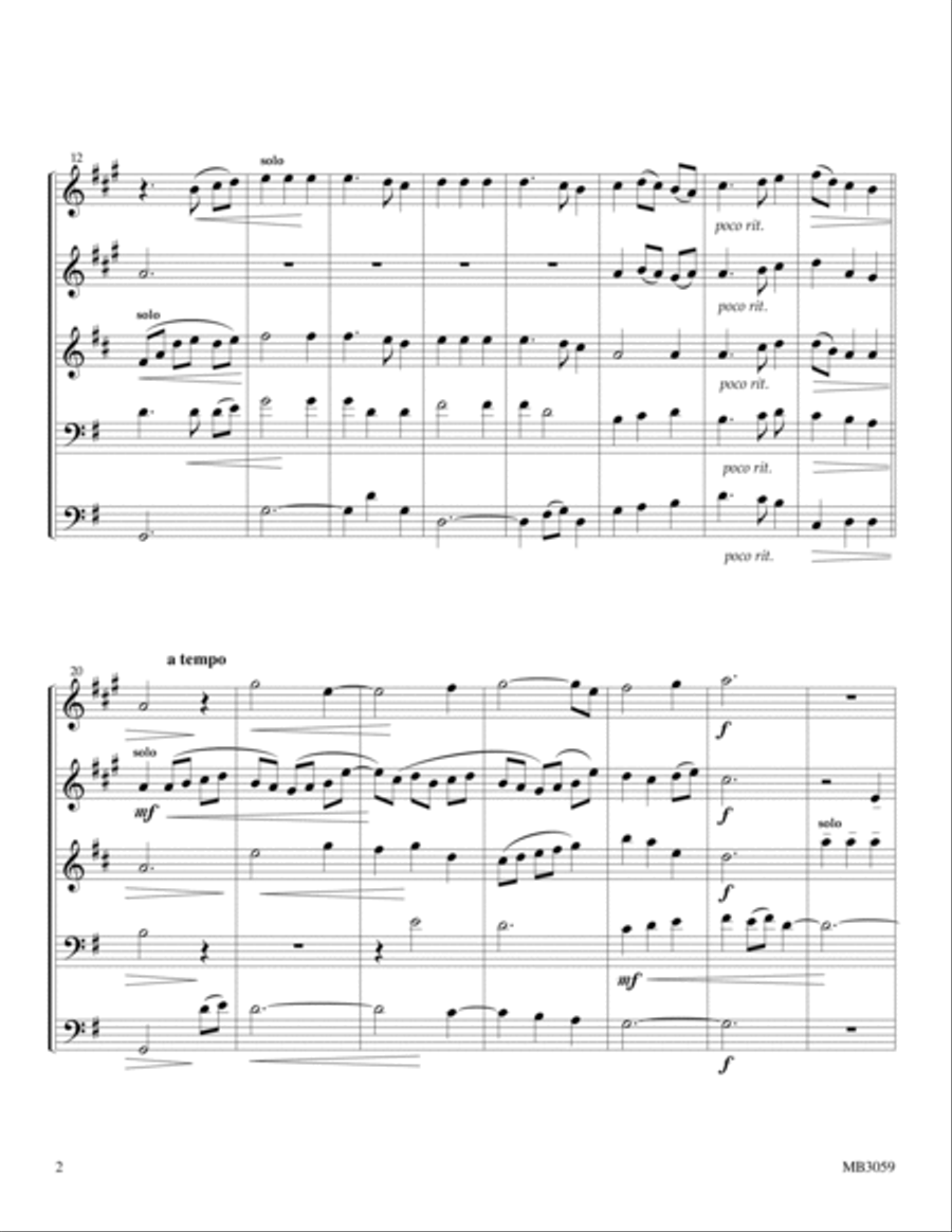 My Country 'Tis of Thee My Country 'Tis of Thee Brass Quintet scores gallery preview page 2