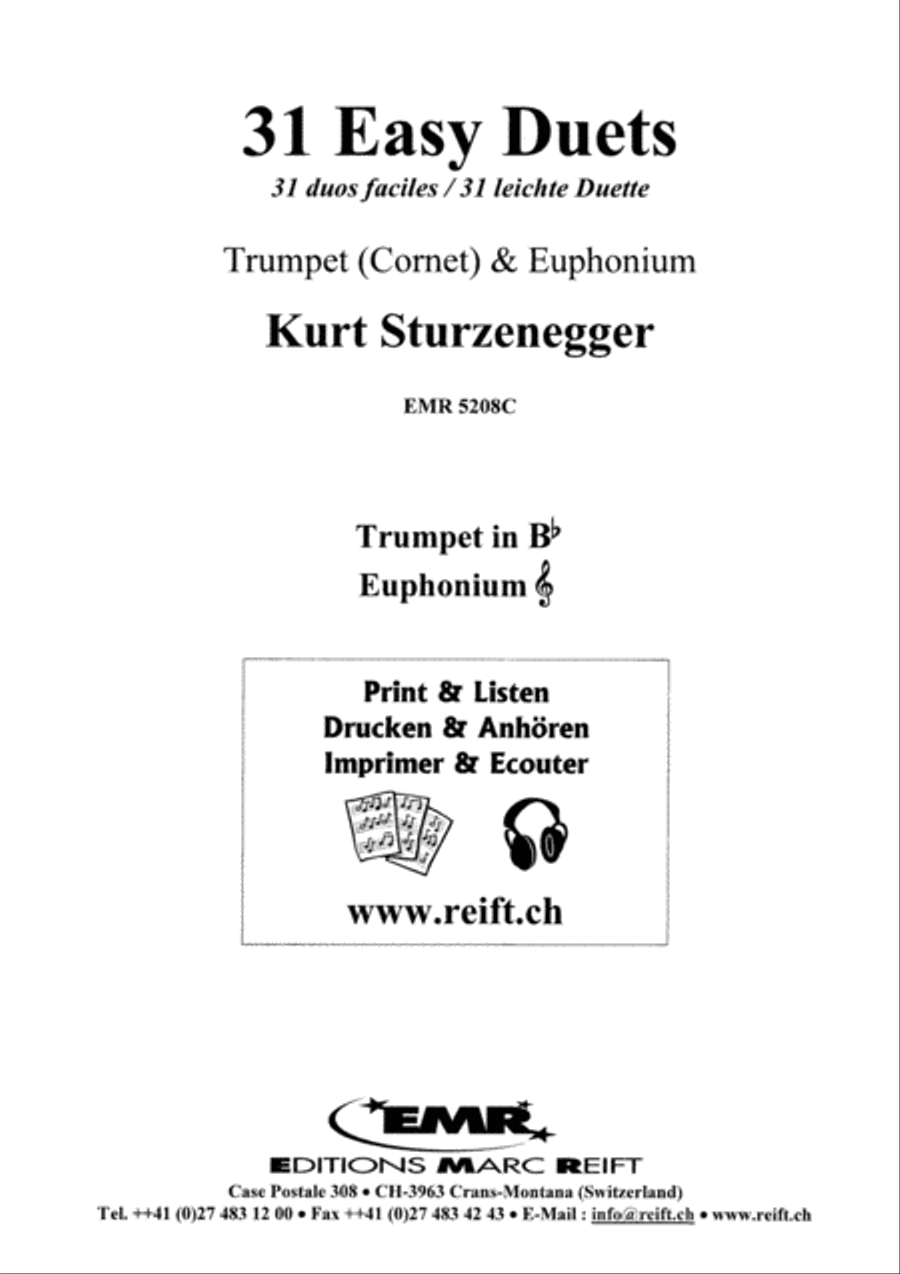 31 Duos Faciles 31 Duos Faciles Brass Ensemble scores gallery preview page 2