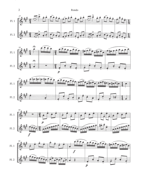 Rondo Alla Turca (Flute Duet) image number null