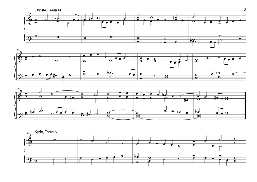 MESSA DELLA MADONNA (Mass of the Virgin Mary) - Frescobaldi - Full score - For Organ Organ Solo scores gallery preview page 5