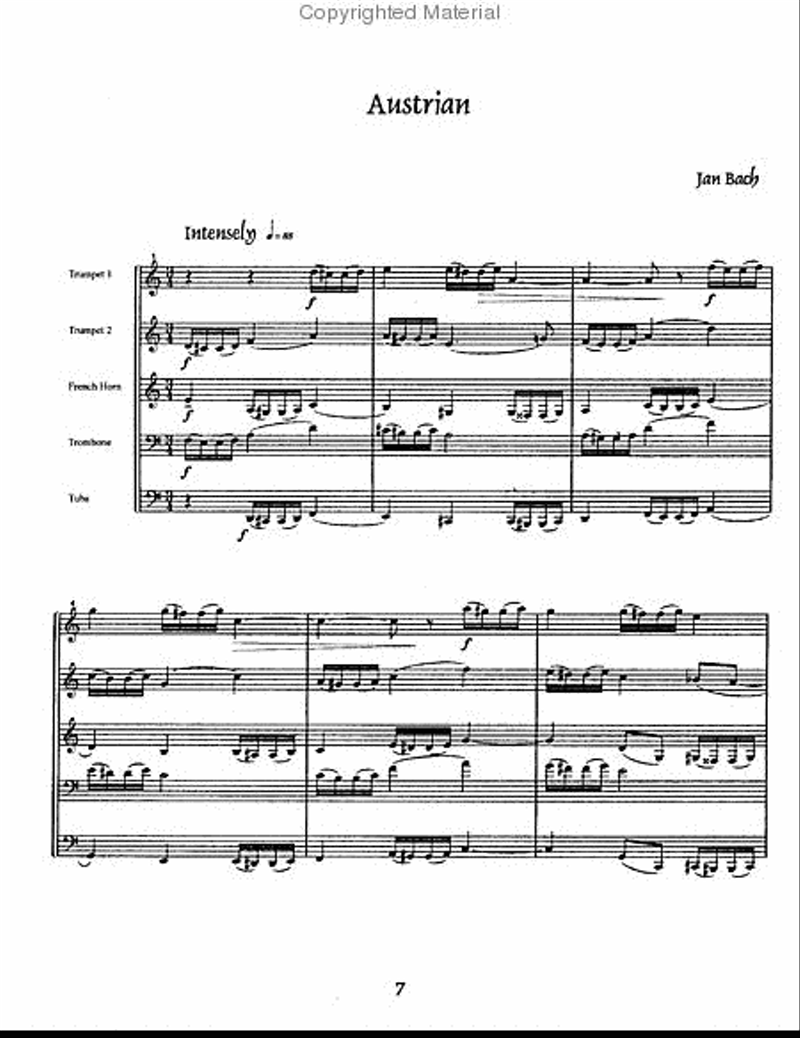 Foliations Brass Quintet scores gallery preview page 9