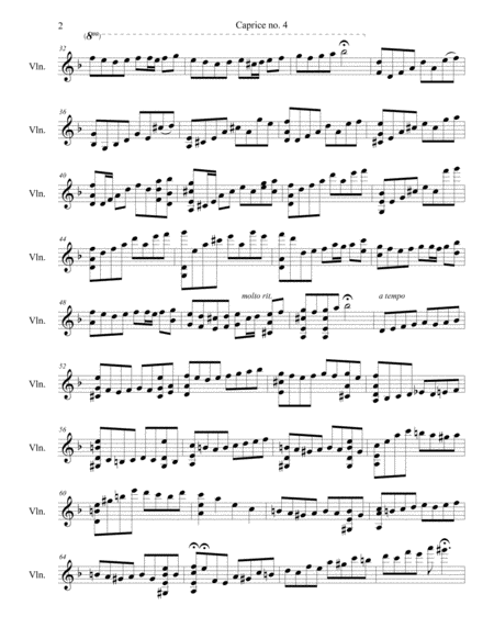 Caprice no. 4, for Violin image number null
