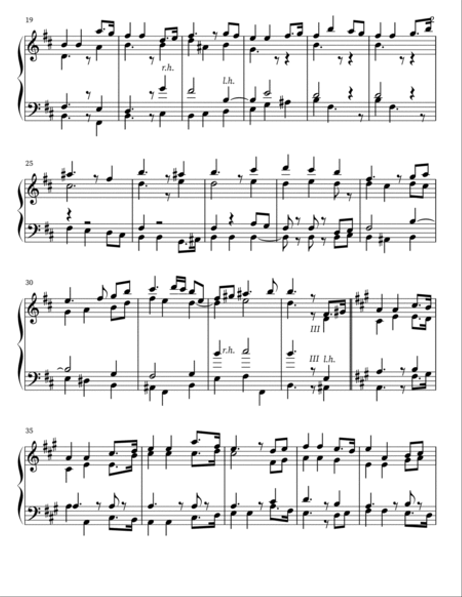 Recessional in D Major for Organ Organ Solo scores gallery preview page 2