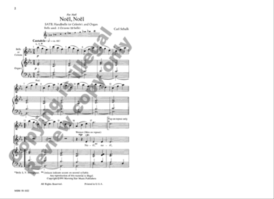 Noël, Noël 4-Part scores gallery preview page 2