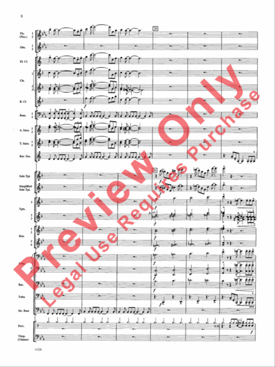 American Jazz Suite American Jazz Suite Concert Band scores gallery preview page 9