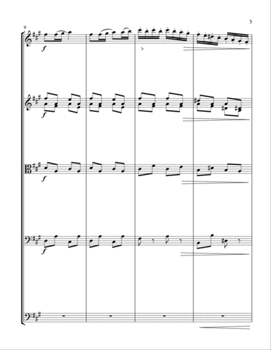 SERENADE FOR STRINGS String Quartet scores gallery preview page 3