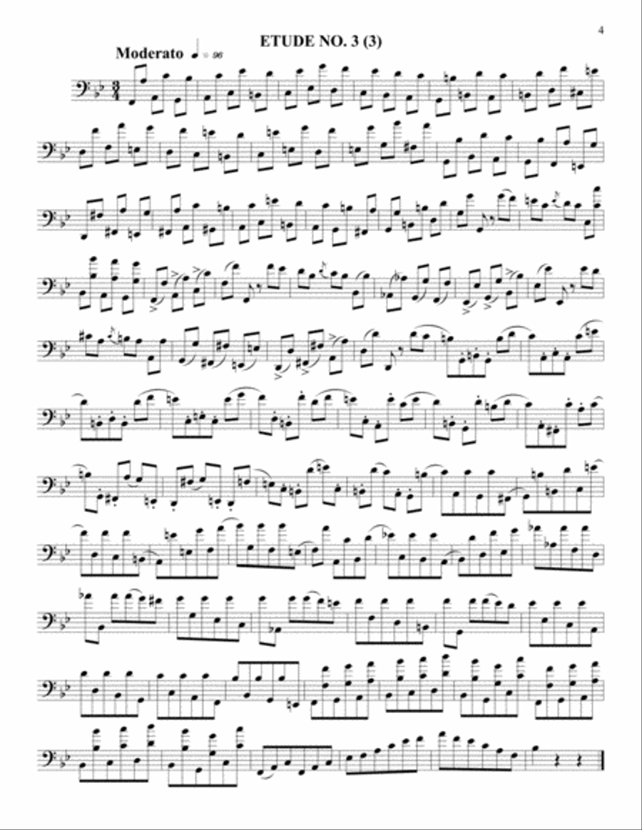 13 Selected Rose Etudes Euphonium scores gallery preview page 5