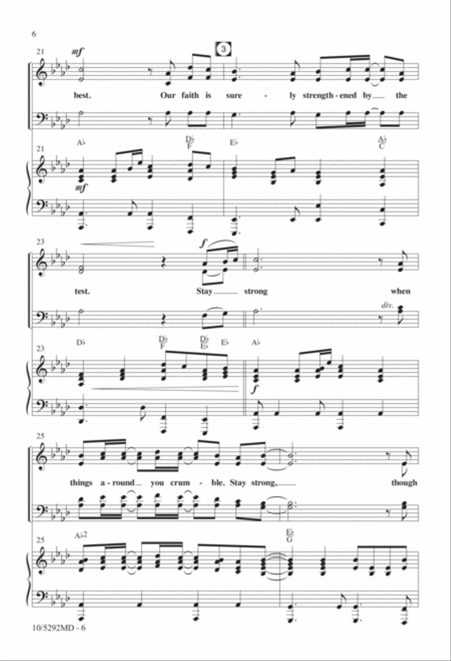 Stay Strong 4-Part scores gallery preview page 5