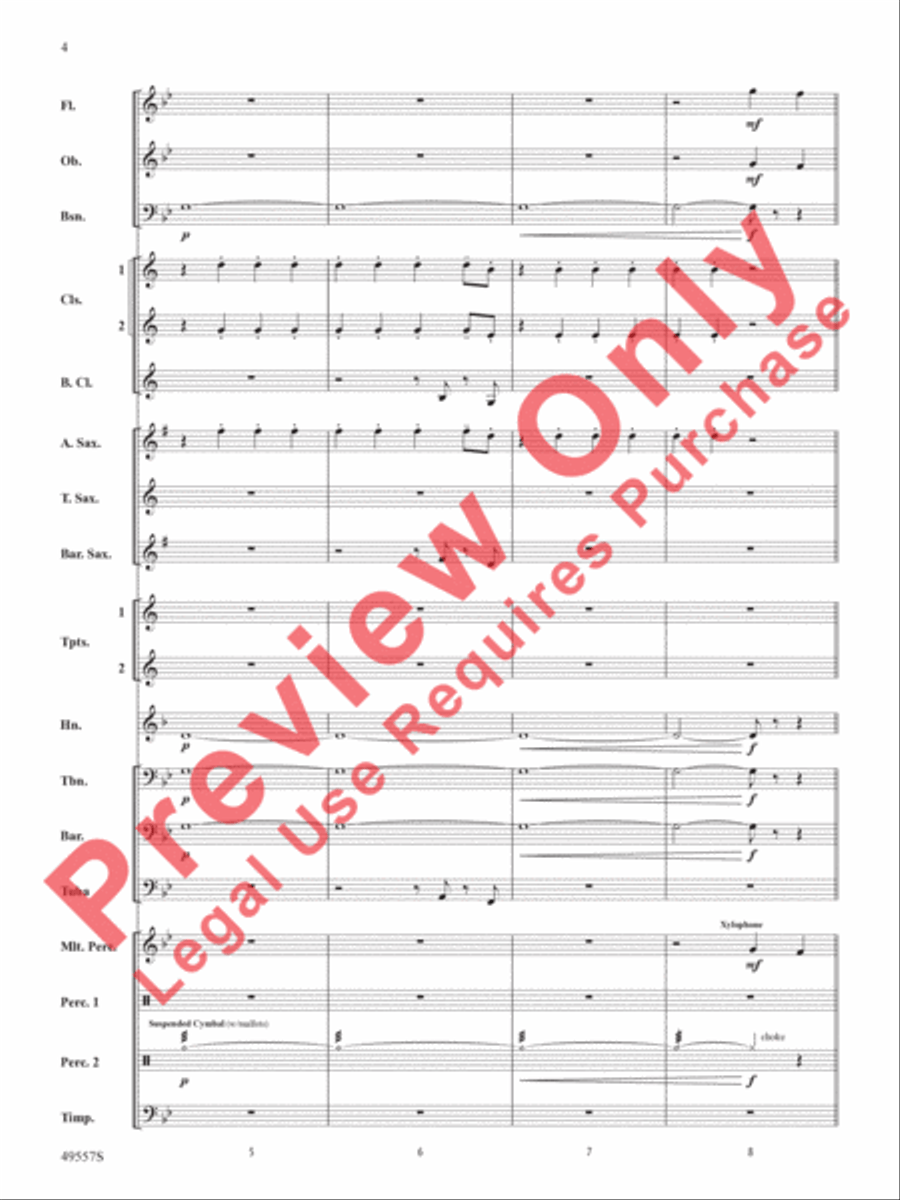 Dance Monkey Dance Monkey Concert Band scores gallery preview page 5