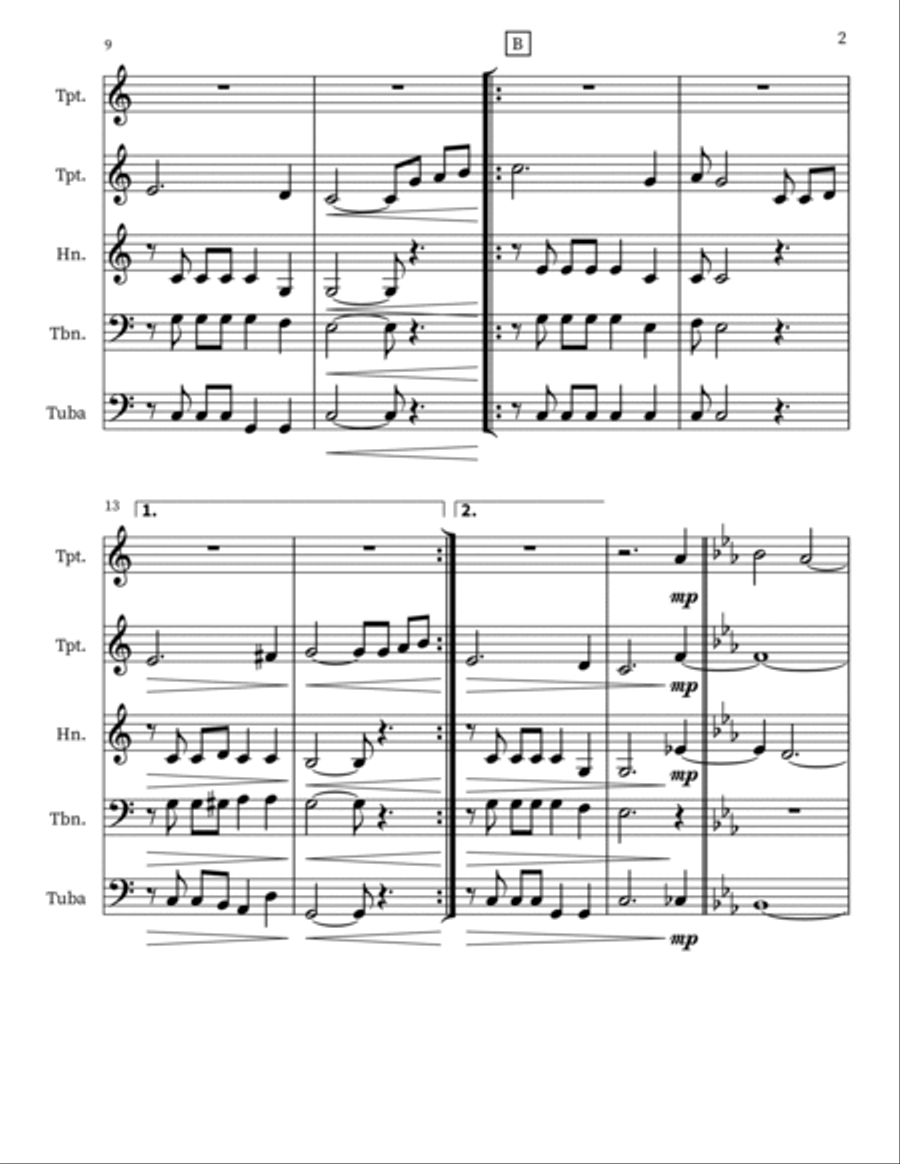 I'll Be a Friend to Jesus Small Ensemble scores gallery preview page 2