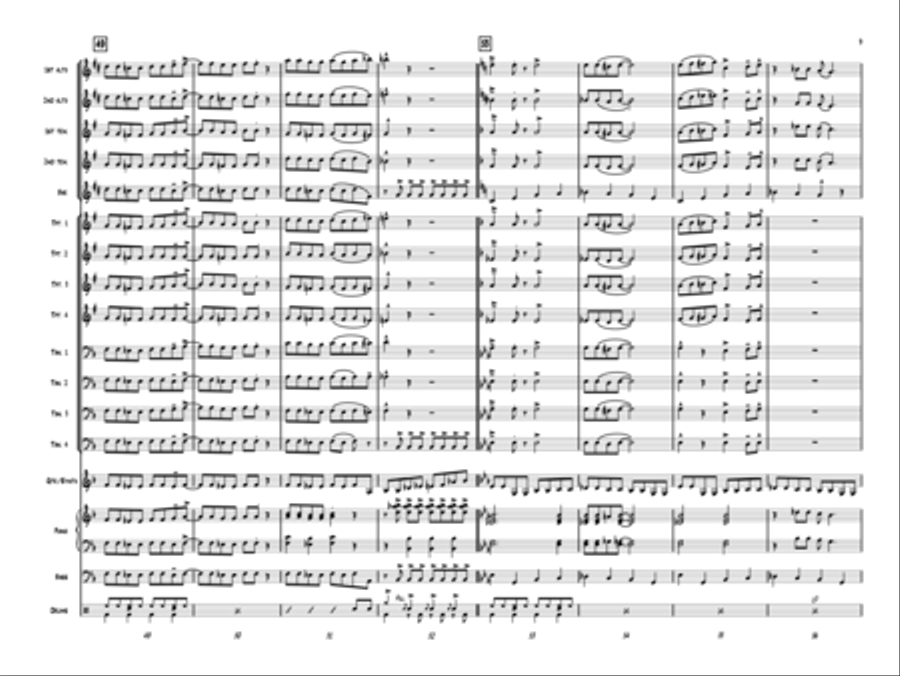 Santa Rocks the House! Jazz Ensemble scores gallery preview page 8