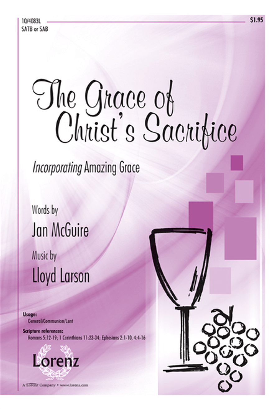 The Grace of Christ's Sacrifice 4-Part scores gallery preview page 1