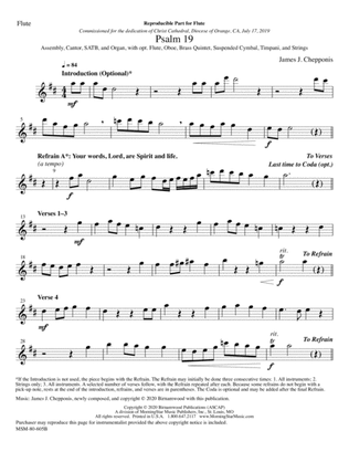 Psalm 19 (Downloadable Flute/Oboe Parts)