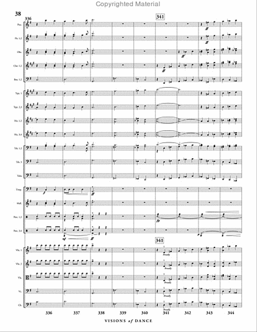 Visions of Dance Full Orchestra scores gallery preview page 39