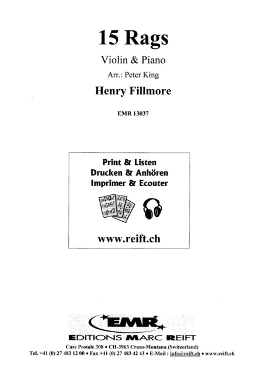 15 Rags Violin Solo scores gallery preview page 2