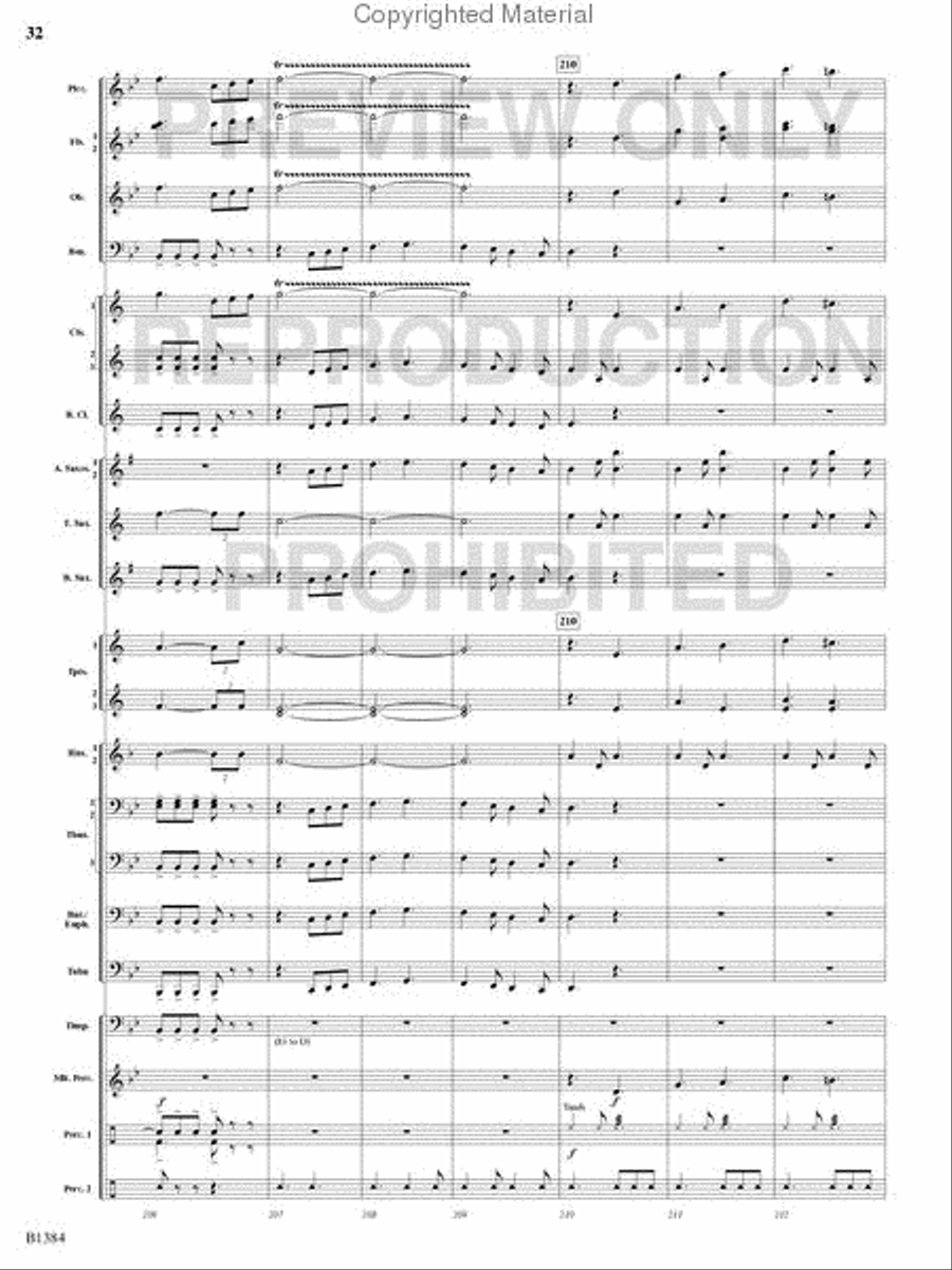 Summer Resounding! Concert Band scores gallery preview page 31